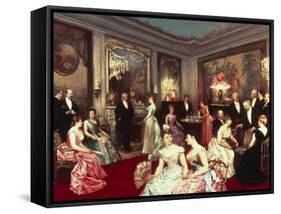 Elegant Soiree-Horace De Callias-Framed Stretched Canvas