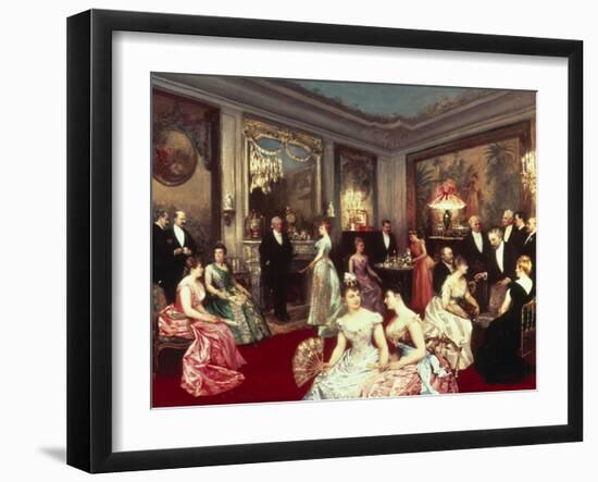 Elegant Soiree-Horace De Callias-Framed Giclee Print