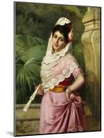 Elegant Spanish Beauty-John Bagnold Burgess-Mounted Giclee Print