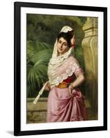 Elegant Spanish Beauty-John Bagnold Burgess-Framed Giclee Print