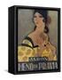 Elegant Spanish Woman in an Advertisement for Heno De Pravia Soap-null-Framed Stretched Canvas