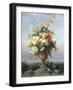 Elegant Vase of Flowers on a Ledge-Edouard Muller Rosenmuller-Framed Giclee Print
