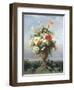 Elegant Vase of Flowers on a Ledge-Edouard Muller Rosenmuller-Framed Giclee Print