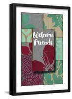 Elegant Welcome Flag-Color Bakery-Framed Giclee Print