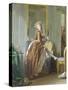 Elegant Woman at Her Toilette-Michael Garnier-Stretched Canvas