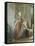 Elegant Woman at Her Toilette-Michael Garnier-Framed Stretched Canvas