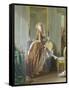 Elegant Woman at Her Toilette-Michael Garnier-Framed Stretched Canvas