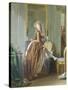 Elegant Woman at Her Toilette-Michael Garnier-Stretched Canvas