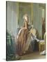 Elegant Woman at Her Toilette-Michael Garnier-Stretched Canvas