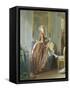 Elegant Woman at Her Toilette-Michael Garnier-Framed Stretched Canvas