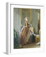 Elegant Woman at Her Toilette-Michael Garnier-Framed Giclee Print