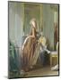 Elegant Woman at Her Toilette-Michael Garnier-Mounted Giclee Print