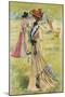 Elegant Woman Dressed According to Latest Belle-Epoque Fashion-null-Mounted Giclee Print