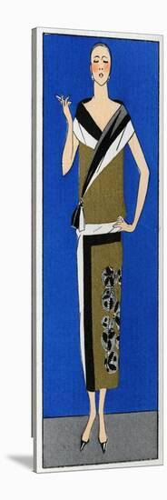 Elegant Woman in a Dress by Paul Poiret-null-Stretched Canvas