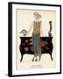 Elegant Woman in Visiting Dress 1922-Georges Barbier-Framed Photographic Print