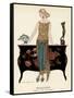 Elegant Woman in Visiting Dress 1922-Georges Barbier-Framed Stretched Canvas