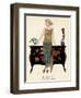 Elegant Woman in Visiting Dress 1922-Georges Barbier-Framed Photographic Print