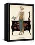 Elegant Woman in Visiting Dress 1922-Georges Barbier-Framed Stretched Canvas