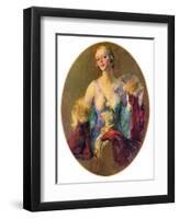 "Elegant Woman,"July 30, 1932-Guy Hoff-Framed Premium Giclee Print