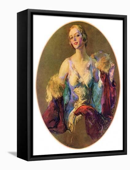 "Elegant Woman,"July 30, 1932-Guy Hoff-Framed Stretched Canvas