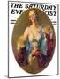 "Elegant Woman," Saturday Evening Post Cover, July 30, 1932-Guy Hoff-Mounted Premium Giclee Print