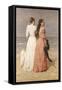 Elegant Women on a Beach-Isidore Verheyden-Framed Stretched Canvas