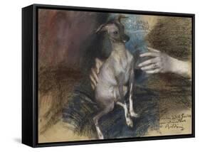 Elegante Au Chien-Giovanni Boldini-Framed Stretched Canvas