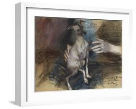 Elegante Au Chien-Giovanni Boldini-Framed Giclee Print