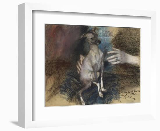 Elegante Au Chien-Giovanni Boldini-Framed Giclee Print