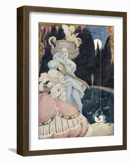 Elegante et Pierrot-Gerda Wegener-Framed Giclee Print