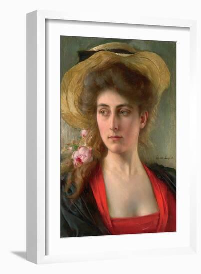 Elegante (Oil on Panel)-Albert Lynch-Framed Giclee Print