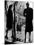 Elegantly dressed Women on Corner of Fifth Avenue and 58th in front of Window of Bergdorf Goodman-Alfred Eisenstaedt-Mounted Photographic Print