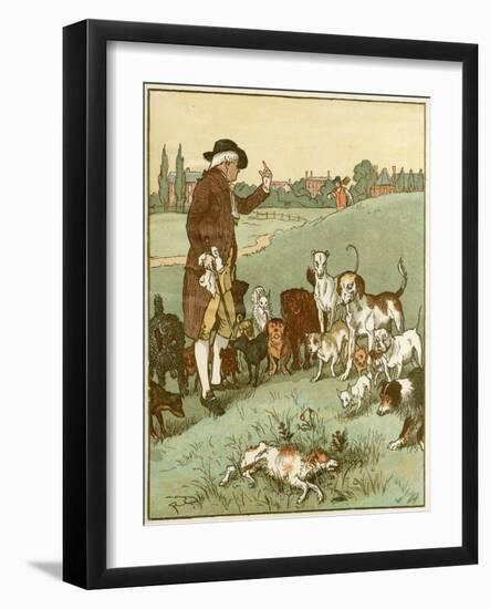 Elegy on a Mad Dog-Randolph Caldecott-Framed Art Print