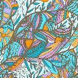Bright Lace Pattern-elein-Mounted Art Print