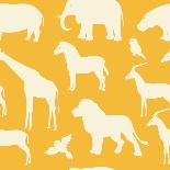 Set 2 of Cartoon African Animals-elein-Art Print