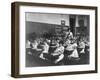 Elementary School Girls Learning Sewing-null-Framed Premium Photographic Print
