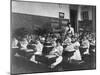 Elementary School Girls Learning Sewing-null-Mounted Premium Photographic Print