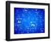 Elements Background-Eyematrix-Framed Art Print