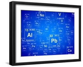 Elements Background-Eyematrix-Framed Art Print