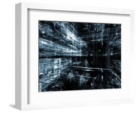 Elements of Fractal Dimensions-agsandrew-Framed Art Print