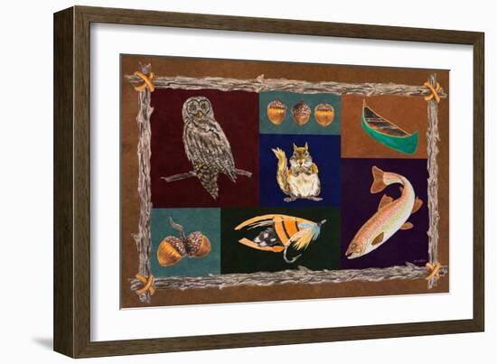 Elements of Nature Rectangle I-Linda Baliko-Framed Art Print