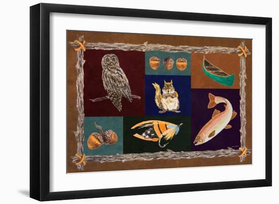 Elements of Nature Rectangle I-Linda Baliko-Framed Art Print