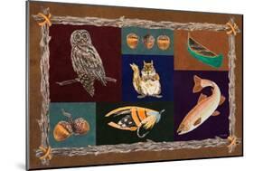 Elements of Nature Rectangle I-Linda Baliko-Mounted Art Print