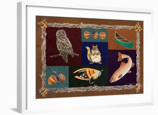 Elements of Nature Rectangle I-Linda Baliko-Framed Art Print