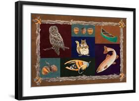 Elements of Nature Rectangle I-Linda Baliko-Framed Art Print