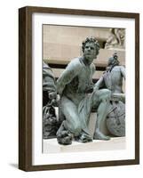 Eléments provenant du Monument à la gloire de Louis XIV. Les Quatre Nations vaincues-Martin Desjardins-Framed Giclee Print