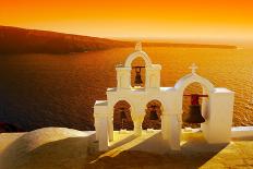 Beautiful Sunset in  Oia, Santorini Island-ELEN-Photographic Print