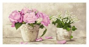 Royal Roses-Elena Dolci-Stretched Canvas