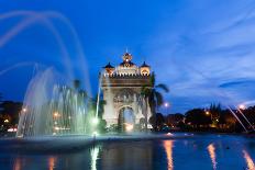 Patuxai Monument Gate of Triumph, Vientiane, Laos.-Elena Ermakova-Photographic Print