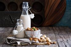 Baking Ingredients on Rustic Table Apples, Eggs and Sugar-Elena Veselova-Photographic Print